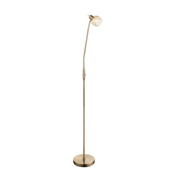 Globo 54346-1S Stehlampe Lara 1x4W | E14 LED | 320 lm | 3000K - flexibler Arm, gold