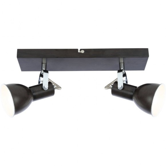 Globo 54643-2 Wand- oder Deckenleuchte Fargo 2x40W | E14 - braun, weiß