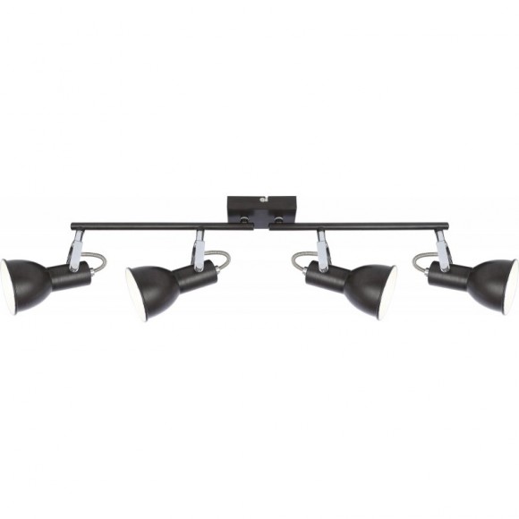 Globo 54643-4 Wand- oder Deckenleuchte Fargo 4x40W | E14 - braun, weiß