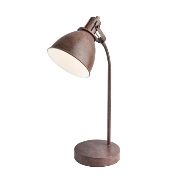 Globo 54647T Tischleuchte Giorgio 1x40W | E14 - flexibler Arm, braun