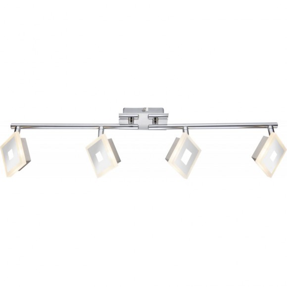 Globo 56111-4 LED Wand- oder Deckenleuchte Gerolf 2x5W| 840lm | 3000K - verstellbar, chrom