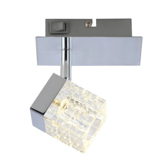 Globo 56193-1 LED Wandleuchte Ankara 1x5W | 400lm | 4200K - Schalter auf dem Körper, matt Nickel