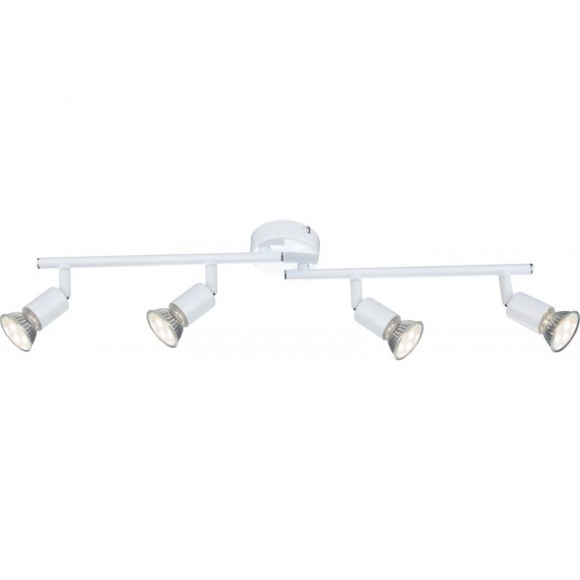 Globo 57381-4L Deckenleuchte Spotleuchte Olana 4x3W | GU10 LED | 250LM | 3000K - weiß, einstellbare