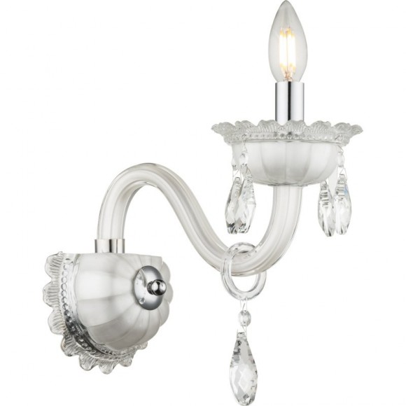 Globo 64118-1W Wandleuchte Teejay 1x40W | E14 - chrom