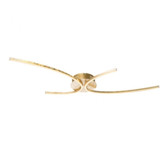 Globo 67 087 Deckenleuchte Nika 1x30W | 2100L | 3000K - Opal, gold, weiß
