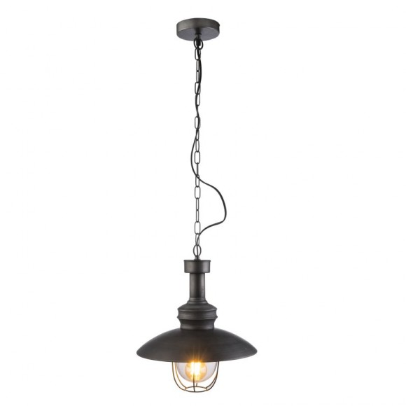 Globo 15019 Pendelleuchte Jaden 1x60W | E27 | IP44 - schwarz