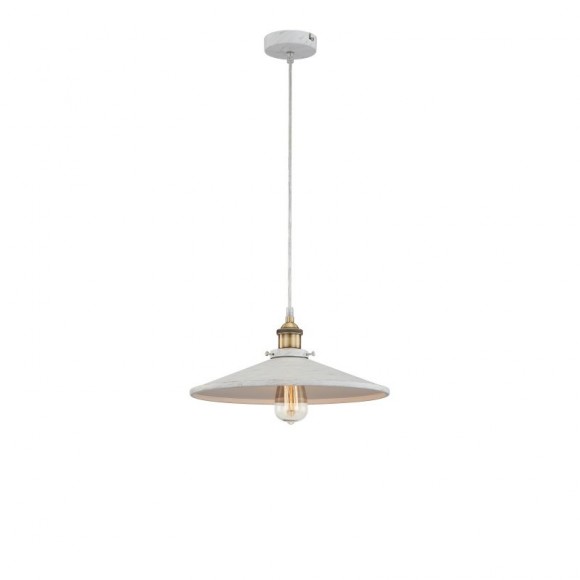 Globo 15061 Pendelleuchte Knud 1x60W | E27 | 390lm | 2700K - weiß, gold