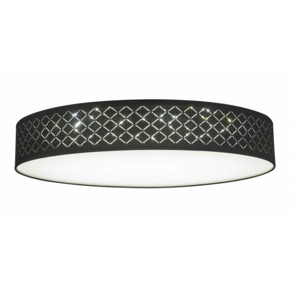 Globo 15229D5 LED Deckenleuchte Clarke 1x80W | 4200L | 3000-6400K - dimmbar, Farbfixierung, Fernbedienung, schwarz, matt Nickel, gold