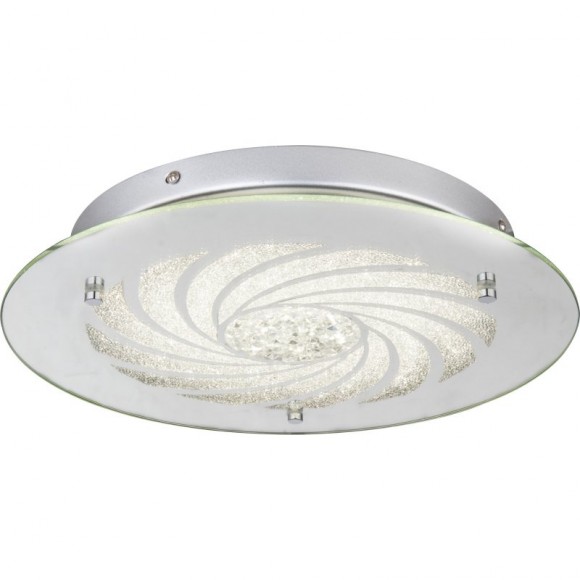 Globo 49230-18 LED Deckenleuchte Formosa 1X15W | 660LM | 4000K - chrom, Kristall, transparent