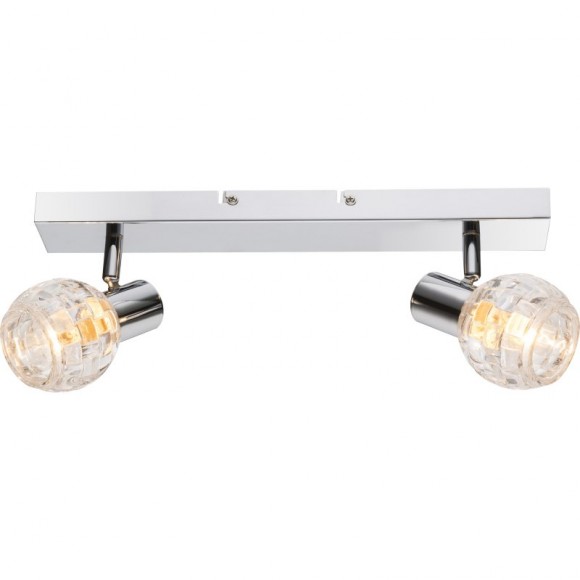 Globo 541007-2 Decken- oder Wand- und Spotleuchte Keith I 2x40W | E14 - chrom