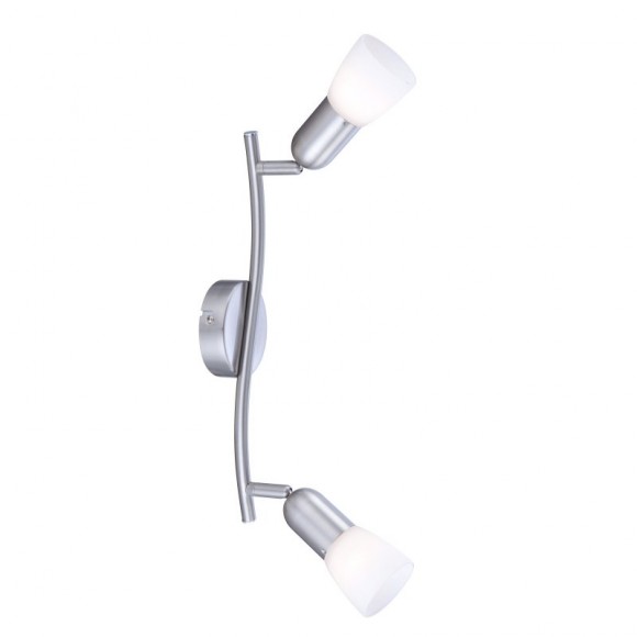 Globo 5453-2 Punktleuchte Cathy 2x40W | E14 - Nickel matt, weiß