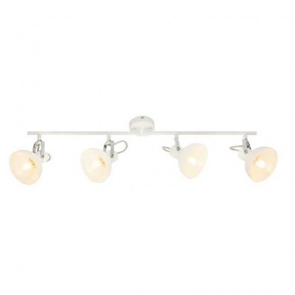 Globo 54657-4 Decken- und Spotleuchte Amory 4x40W | E14 - verstellbar, chrom, weiß
