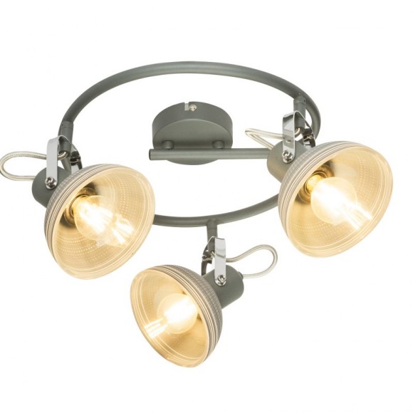 Globo 54658-3 Deckenleuchte Daisy 3x40W | E14 - einstellbar grau