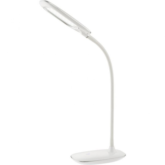 Globo 58262 LED Tischleuchte Minea I 1x5W | 280L | 5500K - Touchdimmer, Schwanenhals, weiß