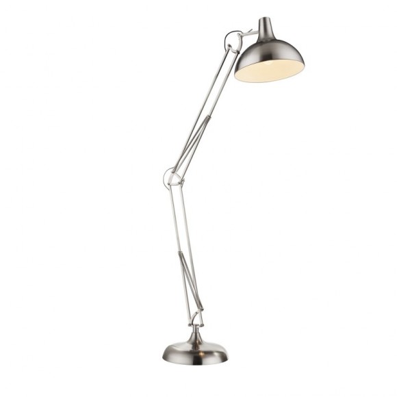 Globo 58310 Stehleuchte Conny 1x60W | E27 - Nickel, matt, höhenverstellbar