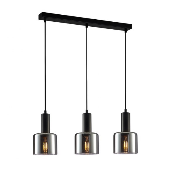 Italux PND-65342-3-BK+SG Pendelleuchte Santia E27