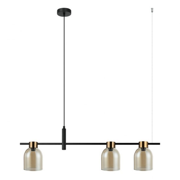 Italux PND-66892-3-BK-AMB Pendelleuchte Servio E14