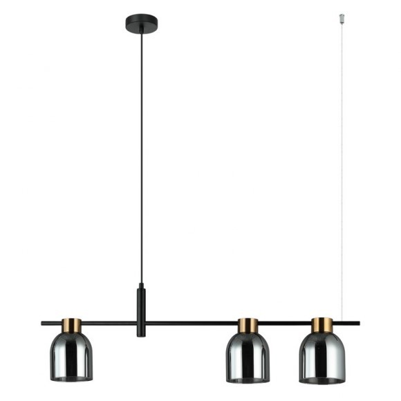 Italux PND-66892-3-BK-SG Pendelleuchte Servio E14