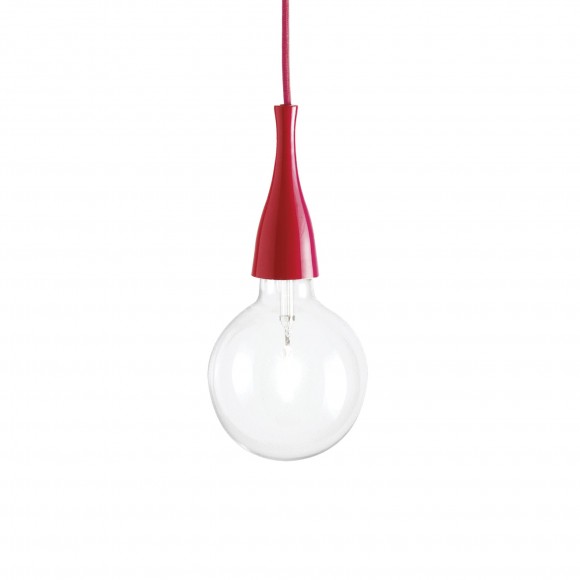 Ideal Lux 009414 Pendelleuchte 1x70W Minal Rosso | E27 - rot