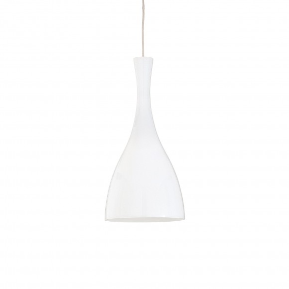 Ideal Lux 013244 Pendelleuchte 1x60W Olpia Bianco | E27 - weiß