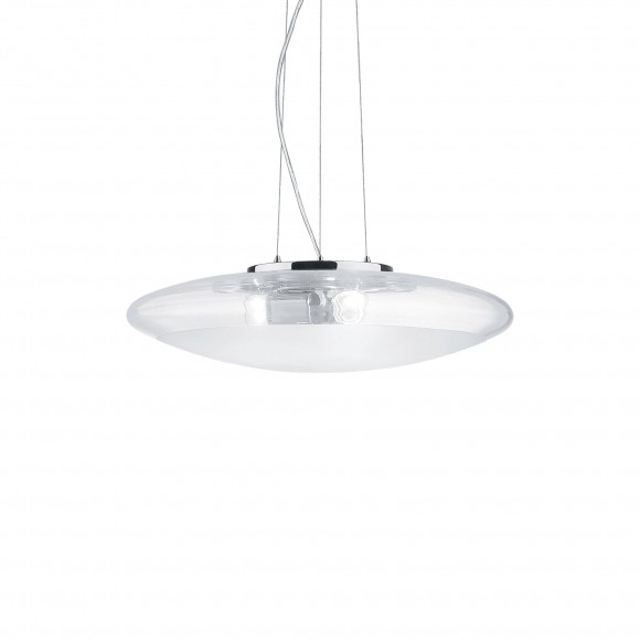 Ideal Lux 035529 Pendelleuchte Smarties transparent 3x60W | E27 - weiß