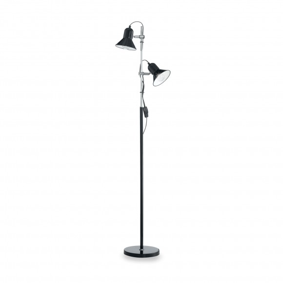 Ideal Lux 061139 Stehleuchte 2x60W Polly | E27 - schwarz