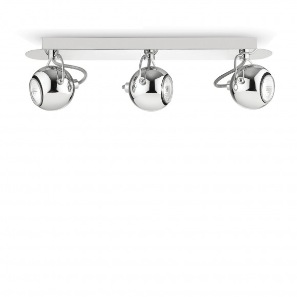 Ideal Lux 066813 Deckenleuchte 3x28W Lunare | GU10 - chrom