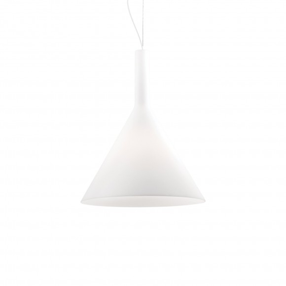 Ideal Lux 074313 Pendelleuchte 1x40W Cocktail Big Bianco | E14 - weiß