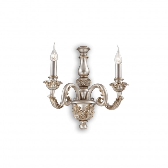 Ideal Lux 075242 Wandleuchte 2x40W Gilglio Argento | E14