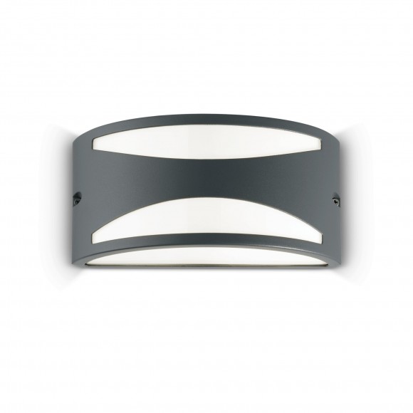 Ideal Lux 092447 Außenwandleuchte 1x60W Rex | E27 | IP44 - anthrazit