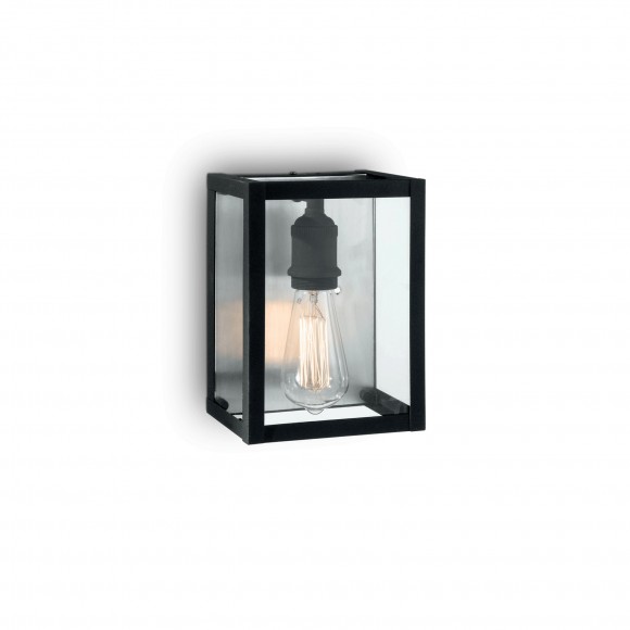 Ideal Lux 092836 Wandleuchte 1x60W Igor Bianco | E27 - schwarz