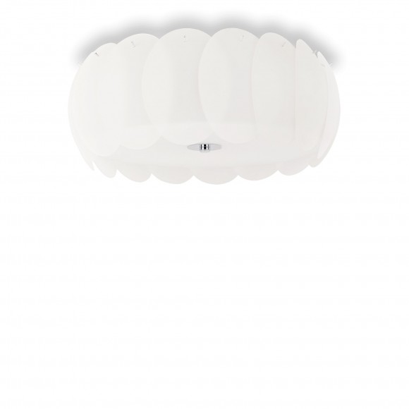 Ideal Lux 094 014 Deckenleuchte 8x60W Ovalino | E27 - weiß