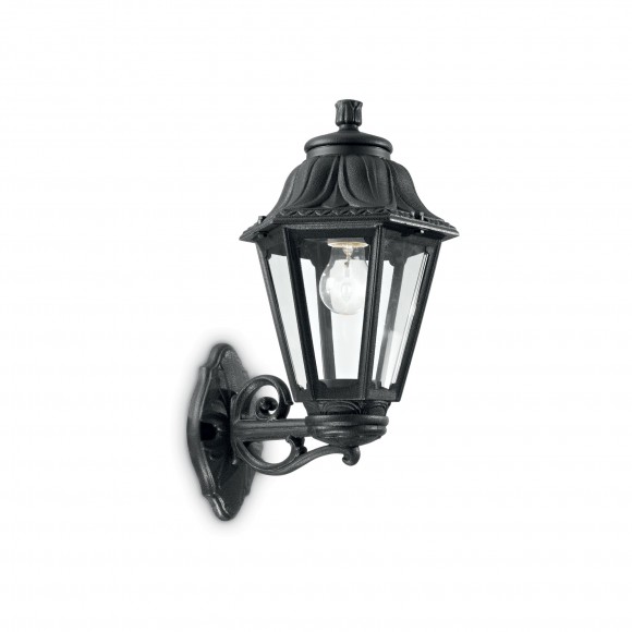 Ideal Lux 101491 Außenwandleuchte 1x60W Anna | E27 | IP44 - schwarz