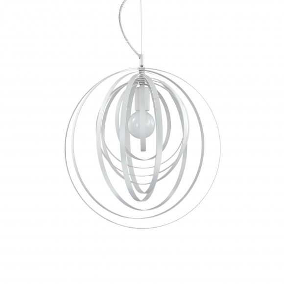 Ideal Lux 103723 Pendelleuchte Disco Bianco 1x60W | E27 - weiß