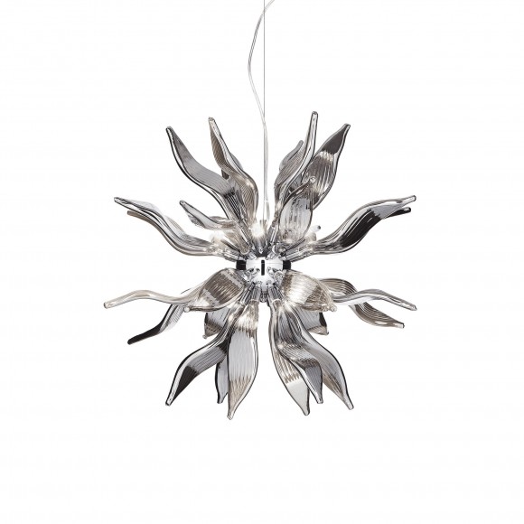 Ideal Lux 111940 Pendelleuchte 8x40W Leaves Fume | G9