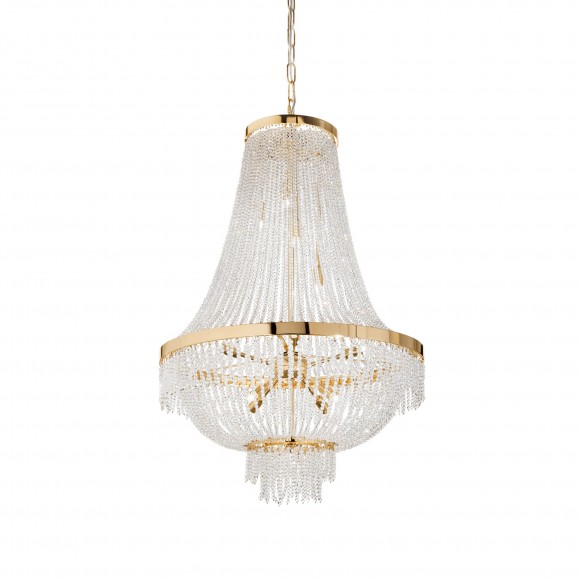 Ideal Lux 113197 Pendelleuchte Augustus 12x40Wx124G9 - Kristall