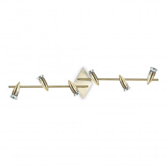 Ideal Lux 119908 Decken- und Wandleuchte 6x50W Alfa | GU10 - bronze
