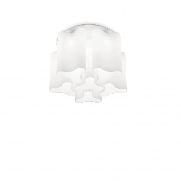 Ideal Lux 125 503 Deckenleuchte Compo 6x60W| E27 - weiß