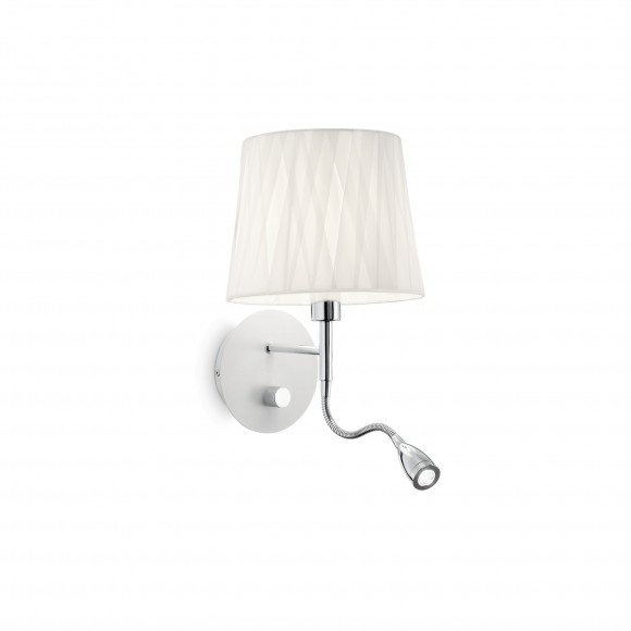 Ideal Lux 132976 LED Wandleuchte mit Richtungsleuchte Effetti 2x40W| E14 - weiß