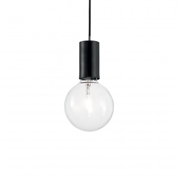 Ideal Lux 139685 Pendelleuchte Hugo 1x60W| E27 - schwarz