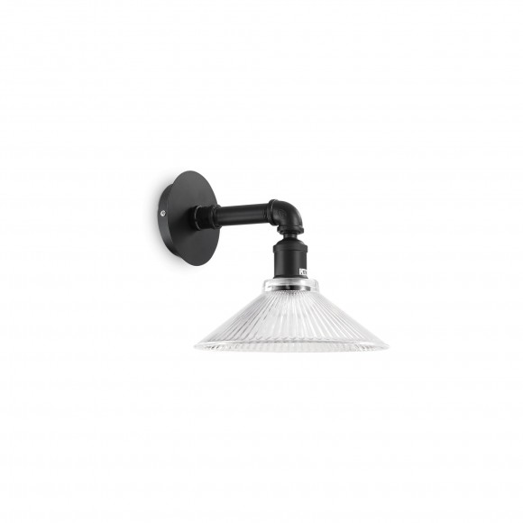 Ideal Lux 139951 Wandleuchte Astrid 1x60W| E27 - schwarz