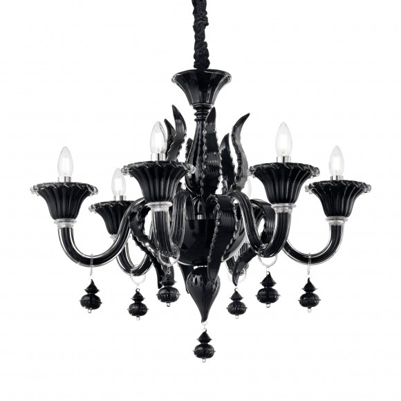 Ideal Lux 141084 Hängeleuchte Radetzky 6x40W | E14 - schwarz