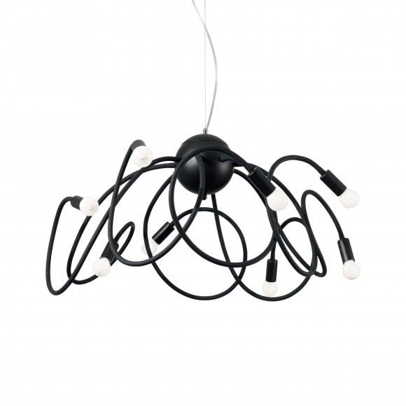Ideal Lux 141916 Pendelleuchte Multiflex- 8x40W| E14 - schwarz