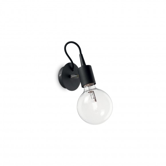 Ideal Lux 148908 Wandleuchte Edison 1x60W| E27 - schwarz