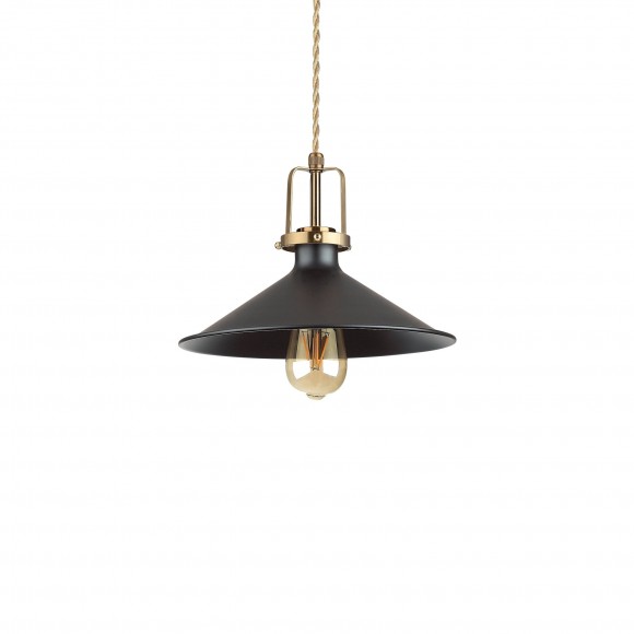 Ideal Lux 249070 Kronleuchter Eris 1x60W | E27 - schwarz und gold