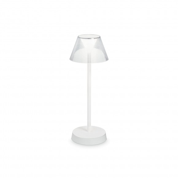 Ideal Lux 250281 Lolita Tischlampe mit Touch-Control-1x7W | 3000K | IP44 - weiß
