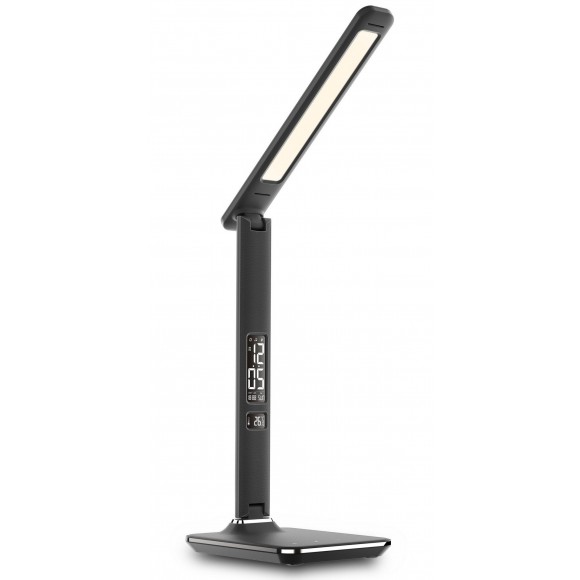 Immax 08930L LED Tischleuchte mit Display Kingfisher 1x9W | 2700-5500K - dimmbar, schwarz