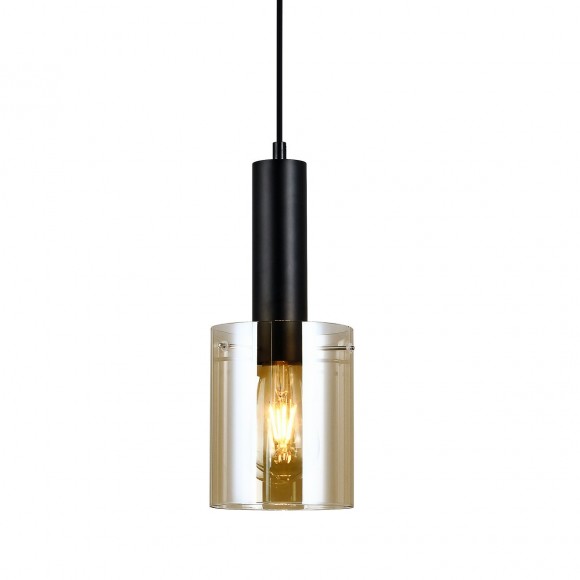 Italux PND-5581-1-BK+AMB Sardo | 40W E27