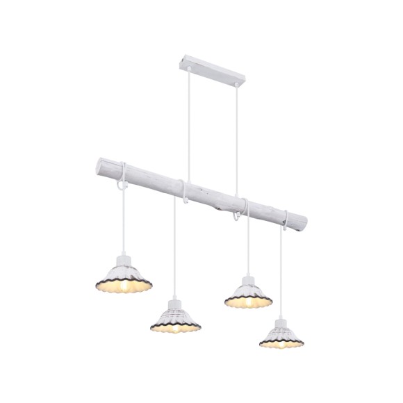 Globo 54050-4H Deckenleuchte Jowita 4x40W | E27 - schwarz, weiß