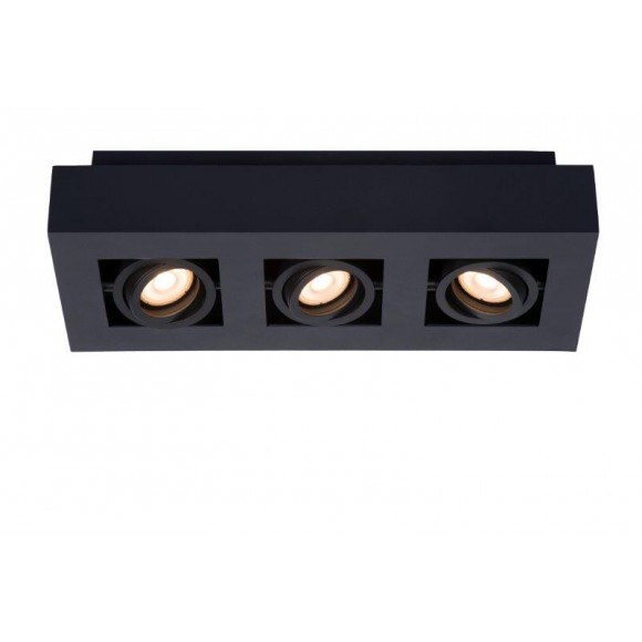 Lucide 09119/16/30 Decken- und Spotleuchte Xirax 3x5W | GU10 | 2200-3000K - D